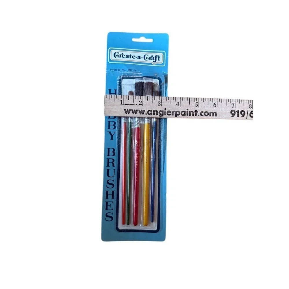Create-a-Craft Hobby Brushes Utility Assortment 5-Piece Paint Brush Set model